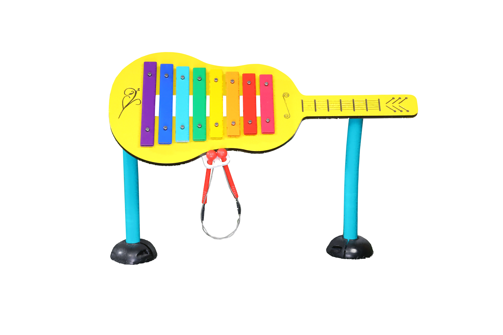 Factory price outdoor aluminum alloy children heat-resistant durable corrosion-resistant guitar marimba percussion instrument